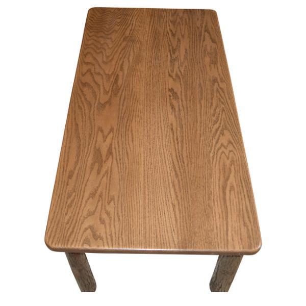 Solid Hickory Wood Coffee Table - Rustic Farmhouse Style Living Room Furniture for Home Decor & Relaxation