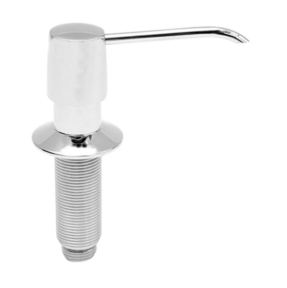 Premium Solid Brass Soap Dispenser & Lotion Pump - Brushed Nickel Finish for Bathroom, Kitchen, and Spa Luxury Decor