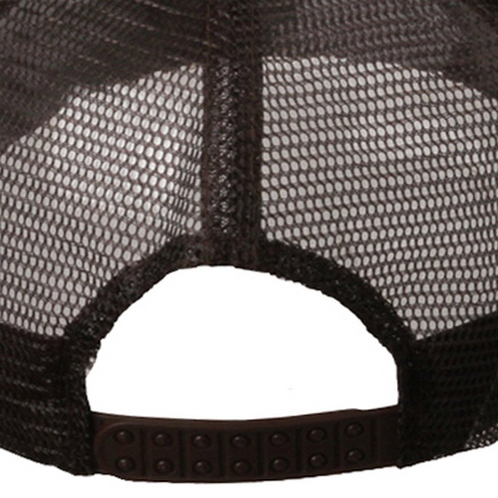 Breathable Summer Foam Mesh Trucker Hat - Chocolate Brown for Outdoor Activities, Hiking, and Casual Wear
