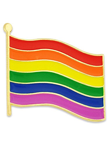 Gay Pride Flag Gold Plated