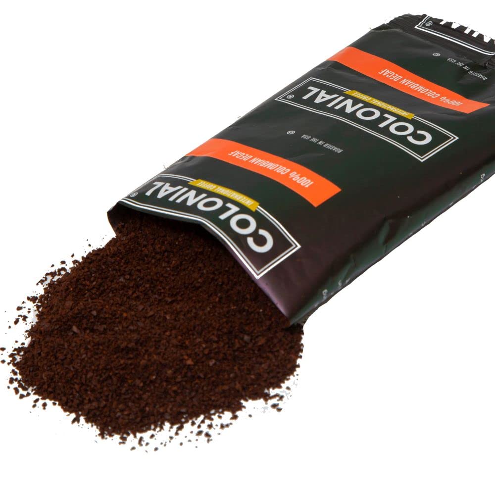 Premium Decaf Colombian Medium Roast Coffee Packets - 2.5 oz Pre-Ground Coffee Bags (Pack of 100) for Drip Coffee Makers - Perfect for Offices, Restaurants & Home Brewing