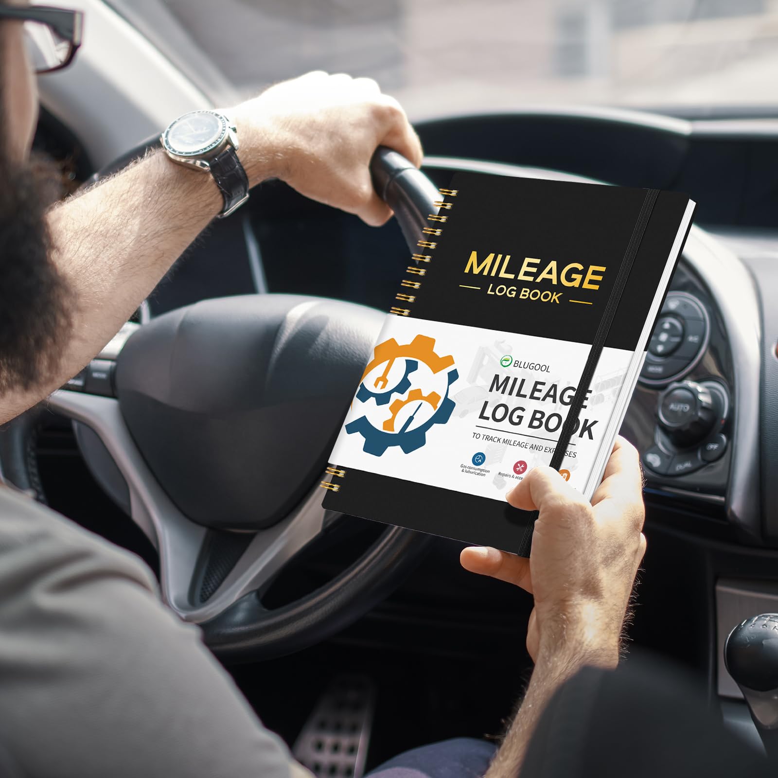 Auto Mileage Log Book for Car & Vehicle Maintenance - 6.1×8.4