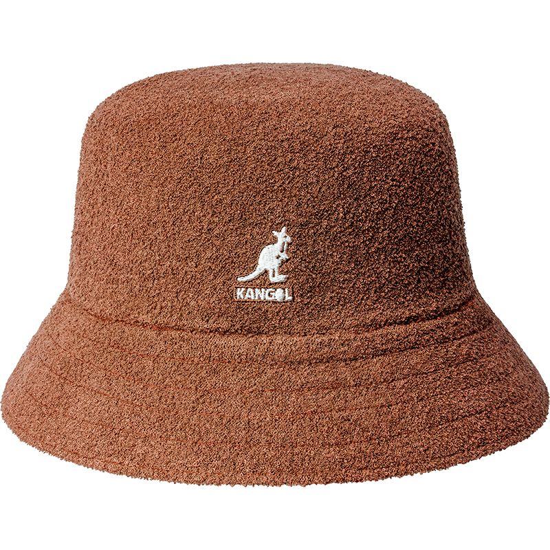 Kangol Bermuda Bucket Hat - Classic Mahogany Color for Men & Women | Perfect for Beach, Travel, and Outdoor Activities