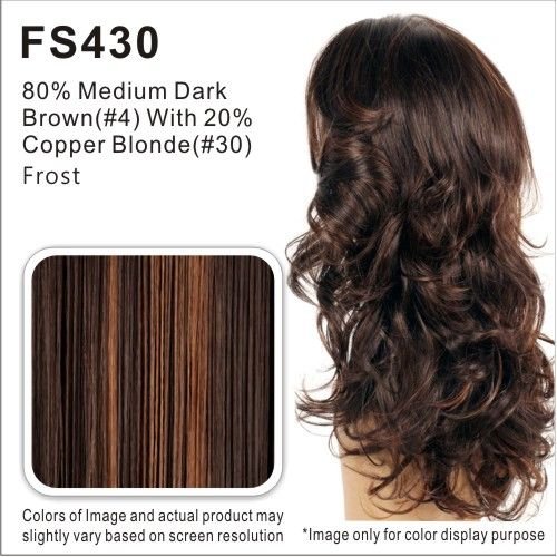 Vivica A. Fox Heat Resistant Synthetic Hair Extensions - FS4/30 Straight Bang & Ponytail Wig for Styling, Cosplay & Everyday Wear