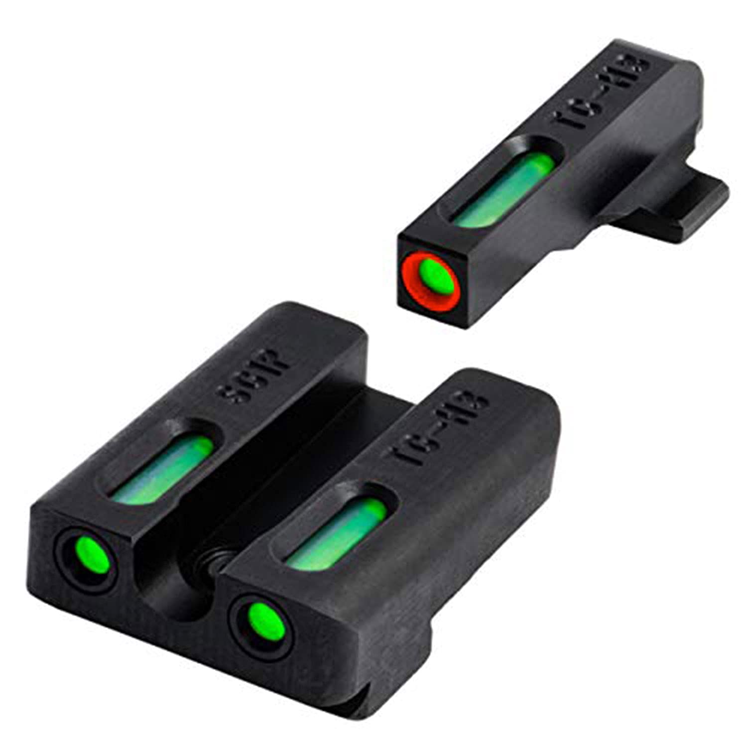 Truglo TFX PRO Handgun Sight - Glow in Dark Tritium & Fiber Optic Night Sights for Pistols | Compact, Durable, Snag-Free Design | Perfect for Low Light Shooting, Home Defense & Tactical Training