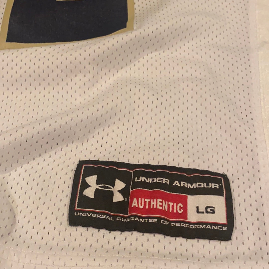 Authentic Under Armour Notre Dame Football Game Jersey #12 - Practice Worn Collectible for Fans & Sports Memorabilia Enthusiasts - Perfect for Game Day, Tailgating & Display