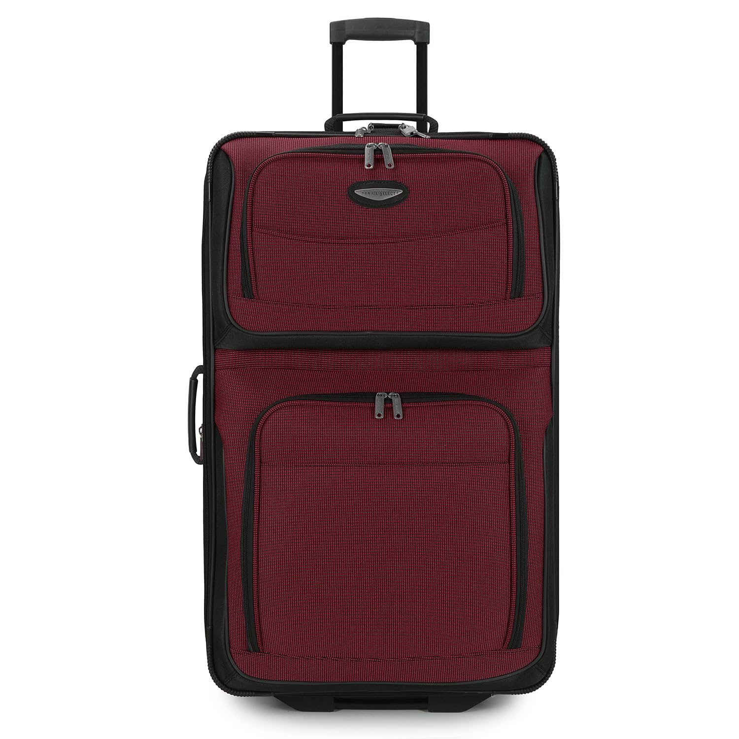 Travel Select Amsterdam Expandable Rolling Upright Luggage - 29-Inch Checked Large Suitcase in Burgundy | Perfect for International Travel & Long Trips