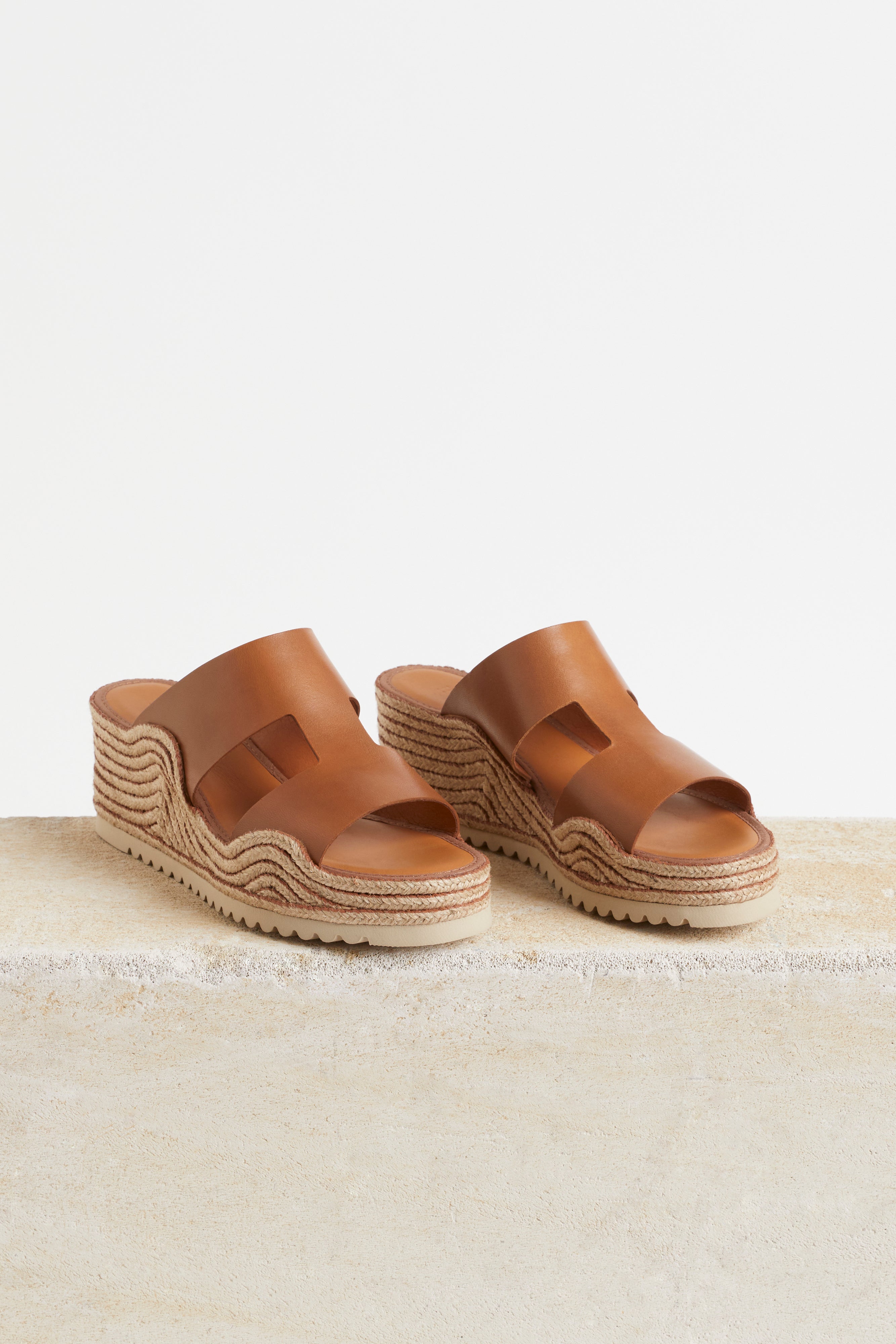 Husk ALESSIA SLIDE Sandals for Women - Comfortable Tan Leather Slides - Perfect for Beach, Pool, and Casual Wear