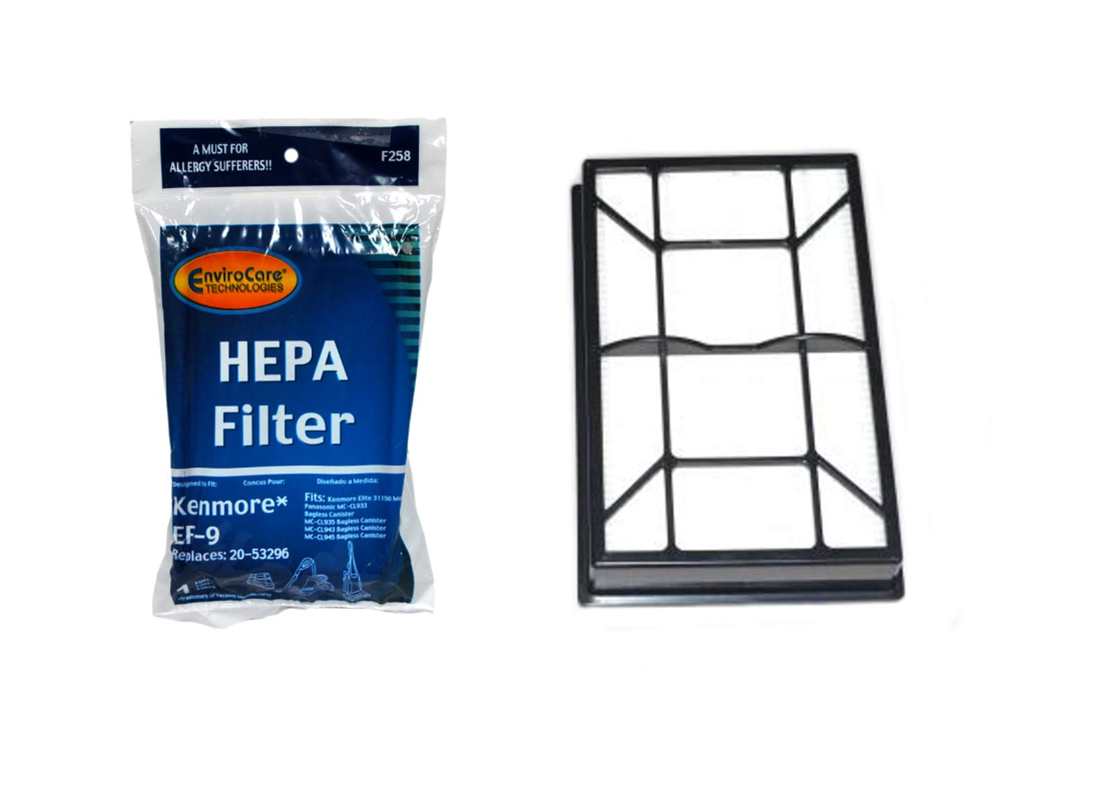 EnviroCare HEPA Filter for Kenmore Elite Vacuums - EF-9 Replacement for Home Cleaning