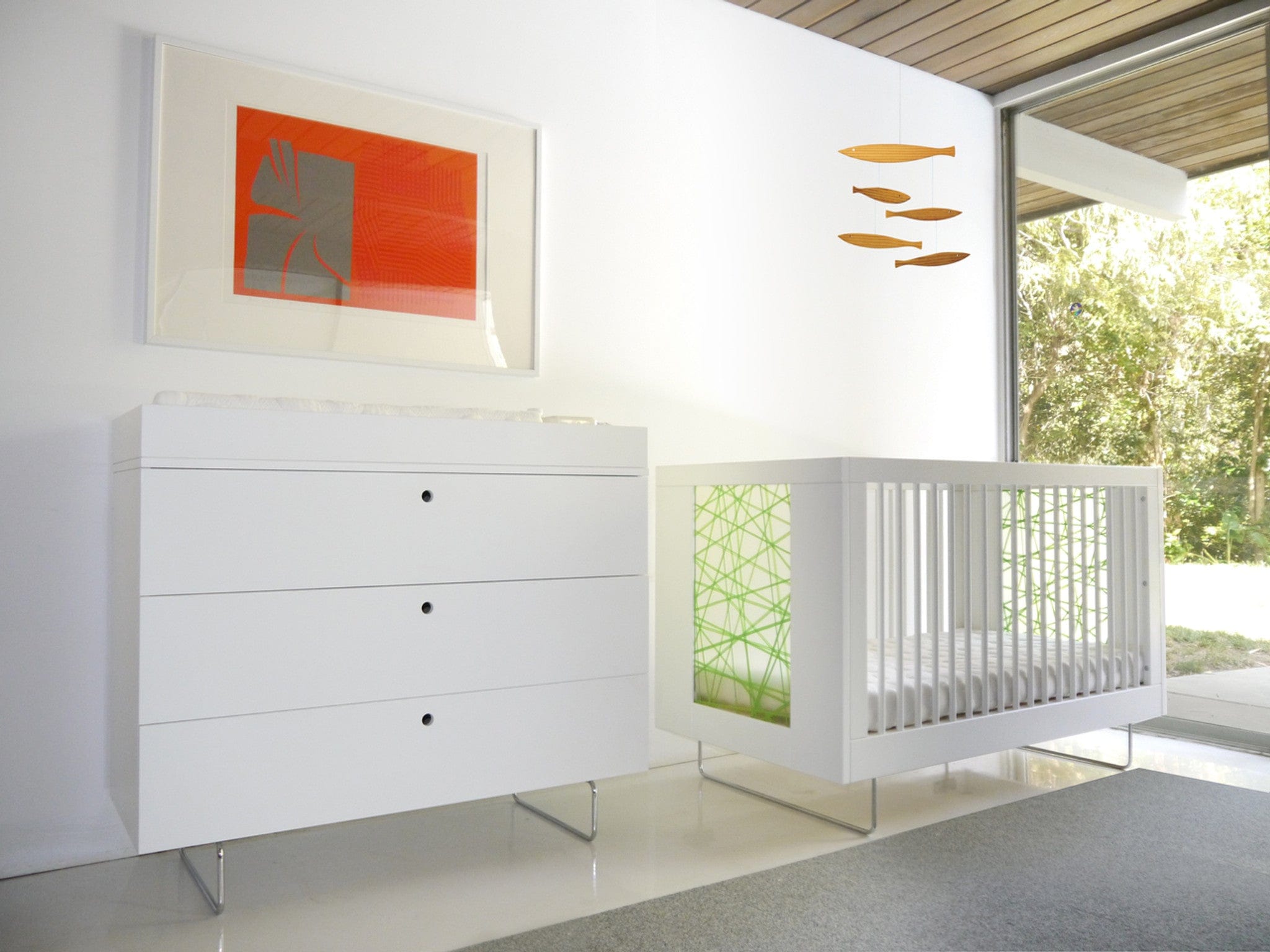 Spot On Square Alto Crib - Modern Baby Crib with Adjustable Height, Convertible to Toddler Bed | Perfect for Nursery, Daycare & Small Spaces