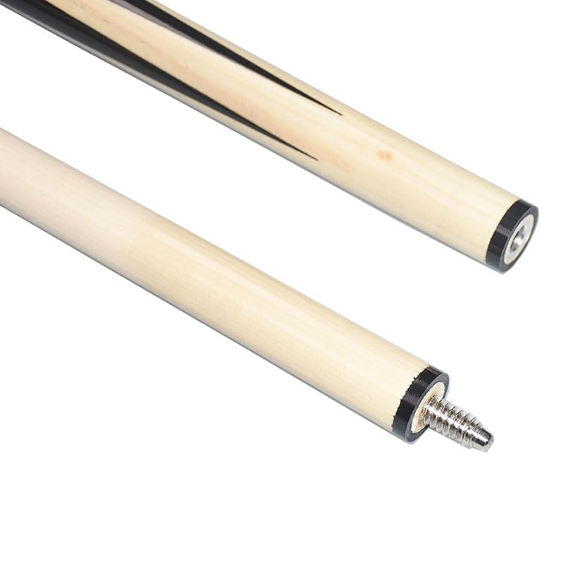 58 Inch 19oz 2-Piece Hardwood Billiard House Cue Sticks - Durable Pool Cue for Home Game Rooms and Professional Play