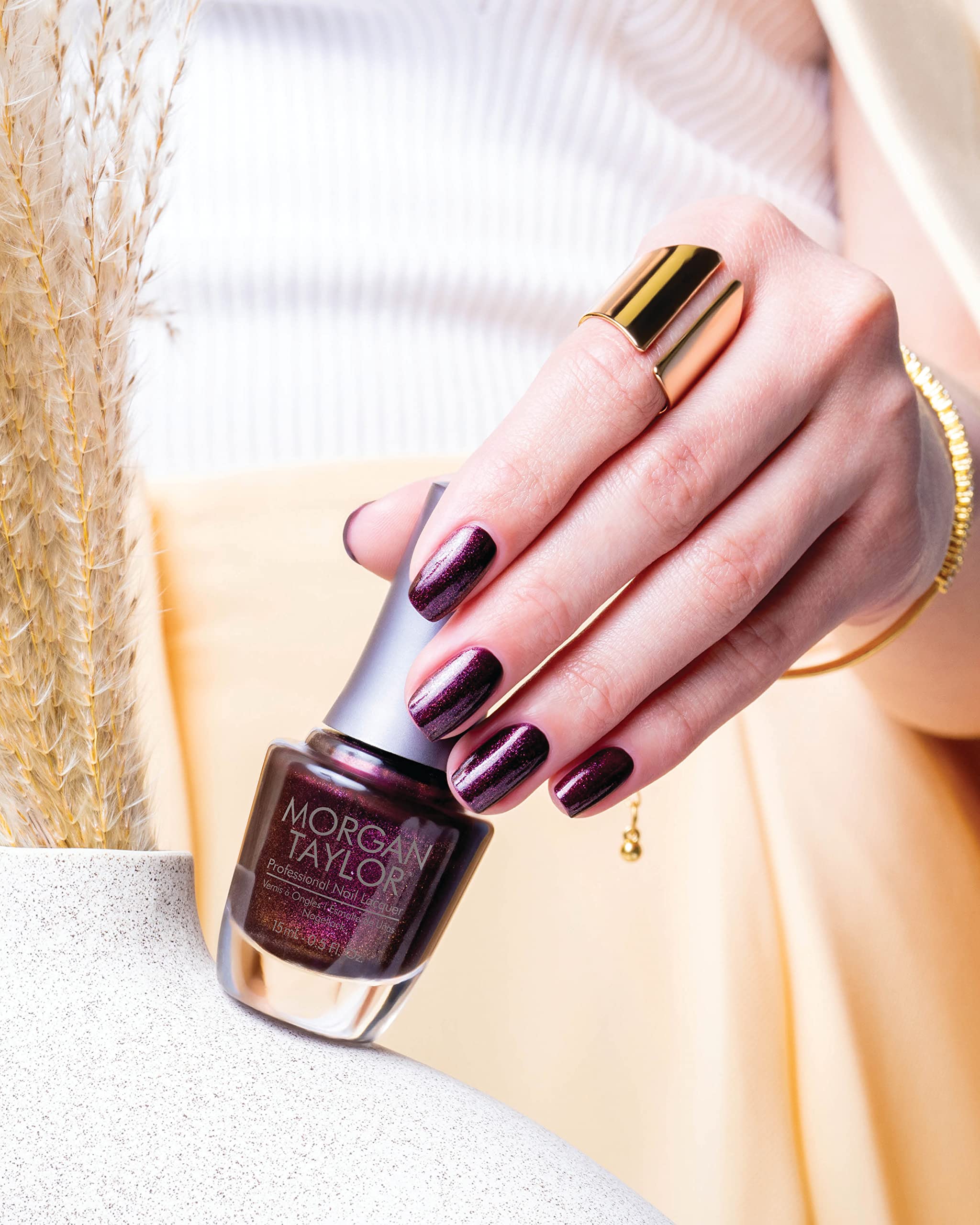 Morgan Taylor Long Lasting Nail Polish Lacquer - 0.5 oz / 15ml - Professional Salon Quality Nail Enamel for Manicures & Pedicures - Perfect for Parties, Weddings, and Everyday Wear