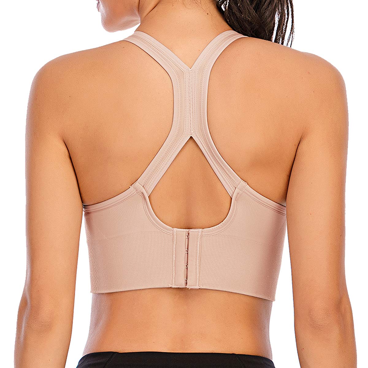 Women's Yoga Sports Bra - Medium Support Workout Top with Removable Cups for Fitness, Running & Gym | Breathable & Comfortable for Yoga, Pilates & Activewear