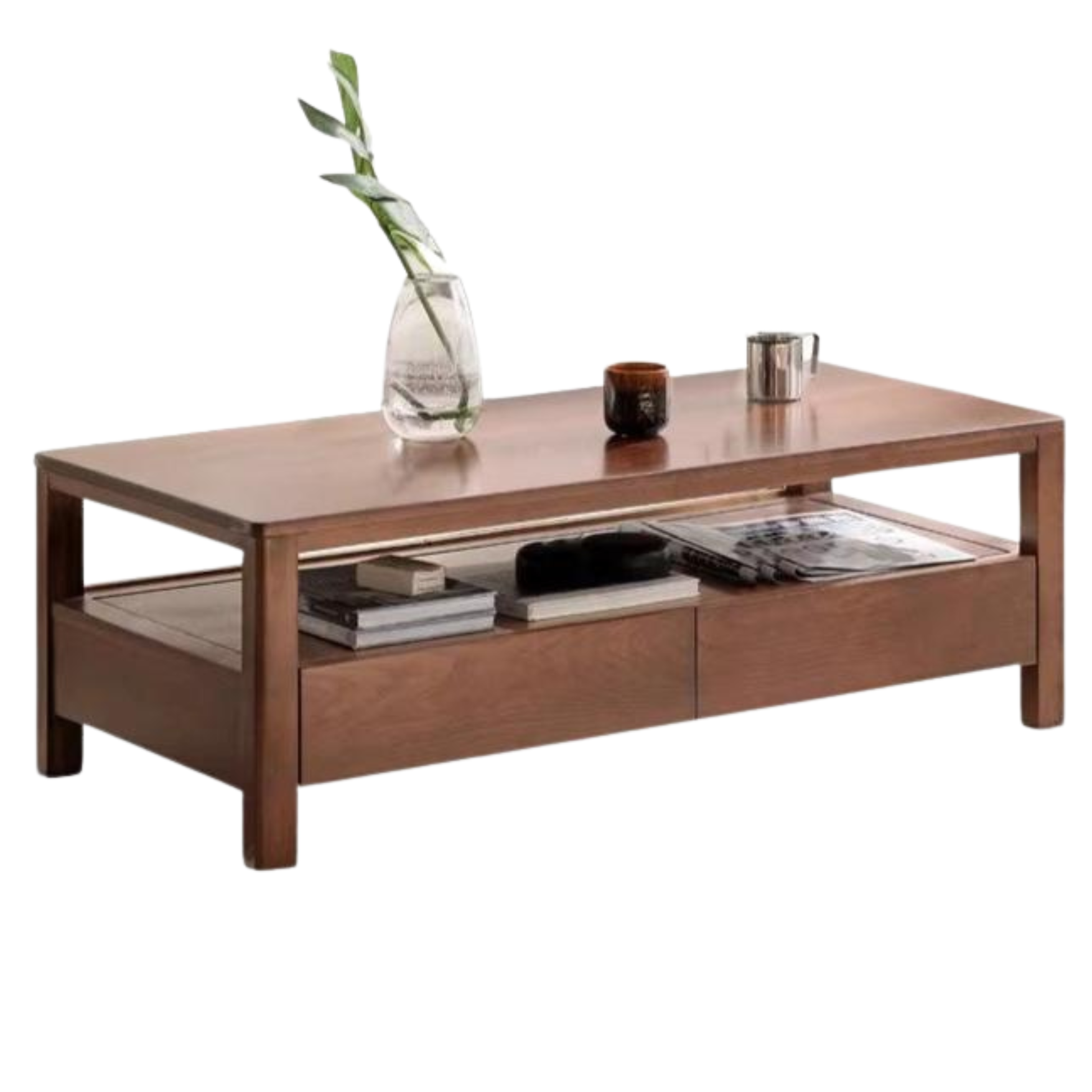 55.1x25.5x17.7 inch / 140x65x45 cm / wainut color / coffee table