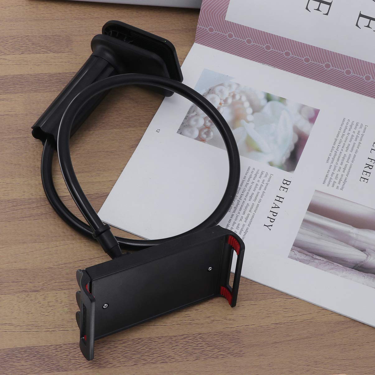2-Pack Adjustable Tablet Stand & Phone Holder - Flexible Gooseneck Clip Mount for Bed, Car, Desk - Compatible with iPad, iPhone, Samsung Devices - Perfect for Watching Movies, Reading & Hands-Free Video Calls