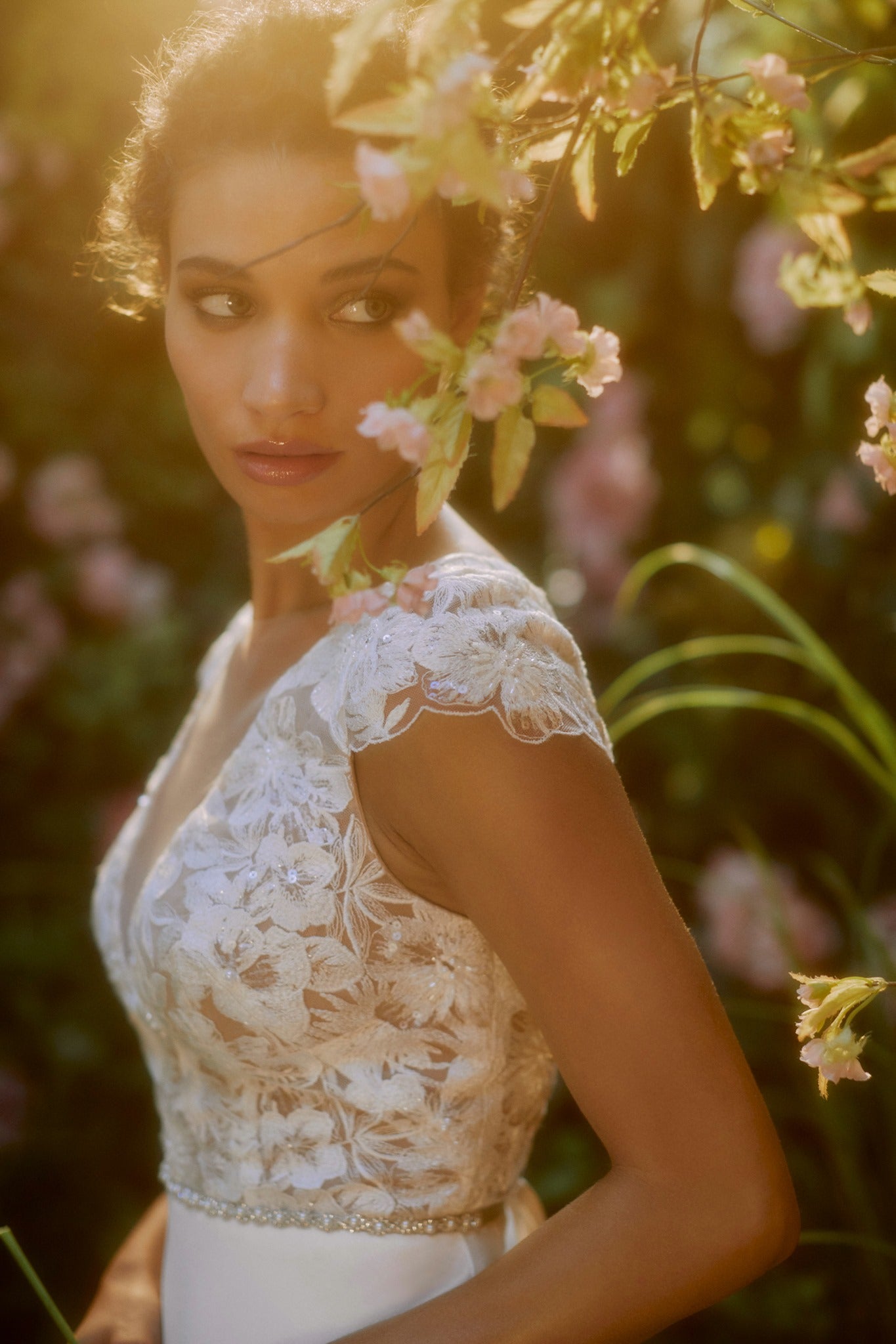 BHLDN Jenny Yoo Ambrose Wedding Gown - Elegant Lace Bridal Dress for Church Ceremonies & Beach Weddings