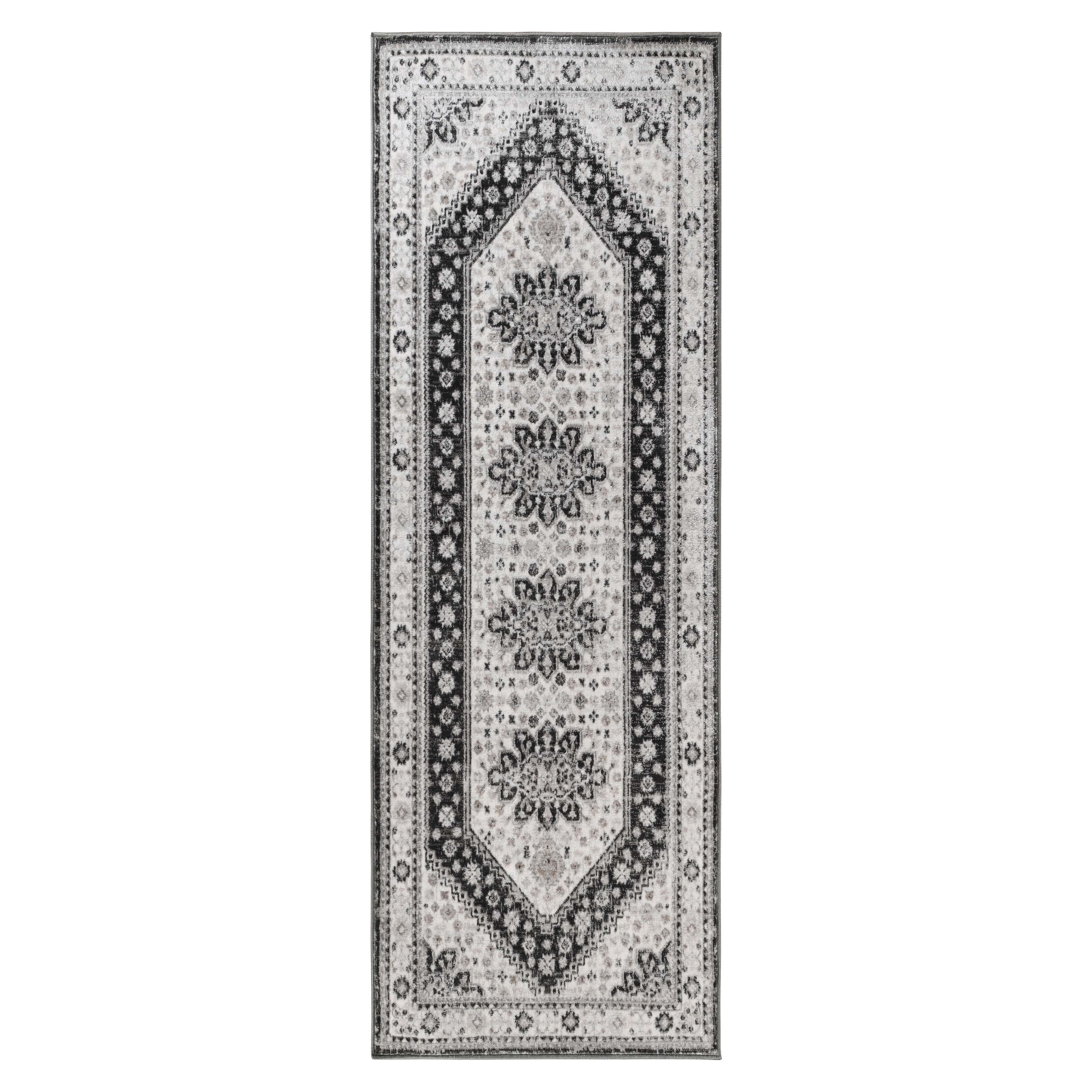 Layland Classic Medallion Traditional Indoor Area Rug or Runner - Non-Slip Living Room Carpet for Bedroom, Dining Room & Hallway Decor
