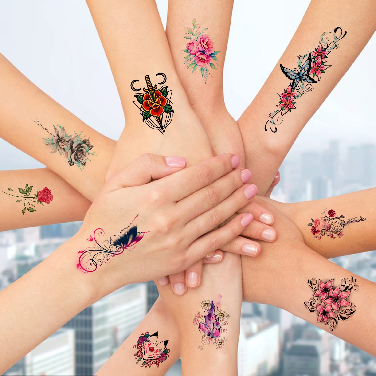 MECOLOUR Printable Temporary Tattoo Paper for LASER Printer - 8.5