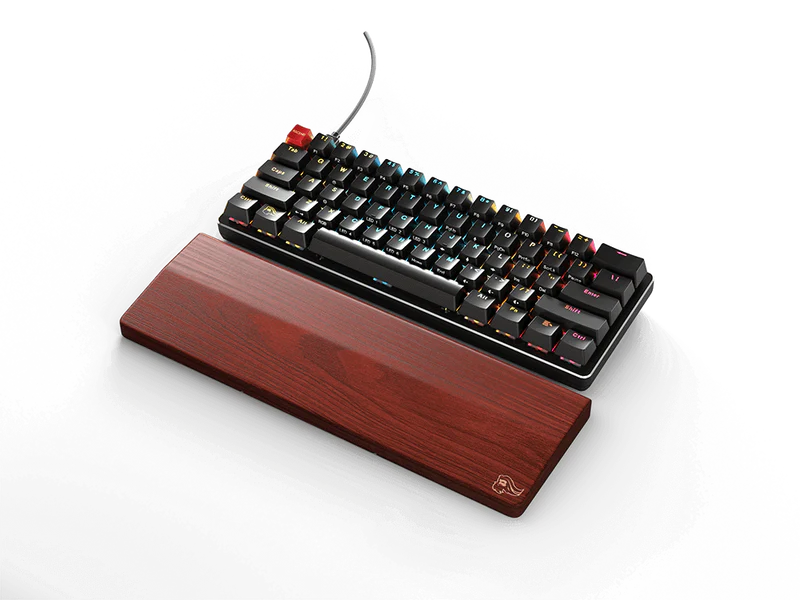 Glorious Gaming Wooden Wrist Rest - Ergonomic Compact Keyboard Wrist Support for PC & Mac Gamers - Perfect for Office Work and Long Gaming Sessions