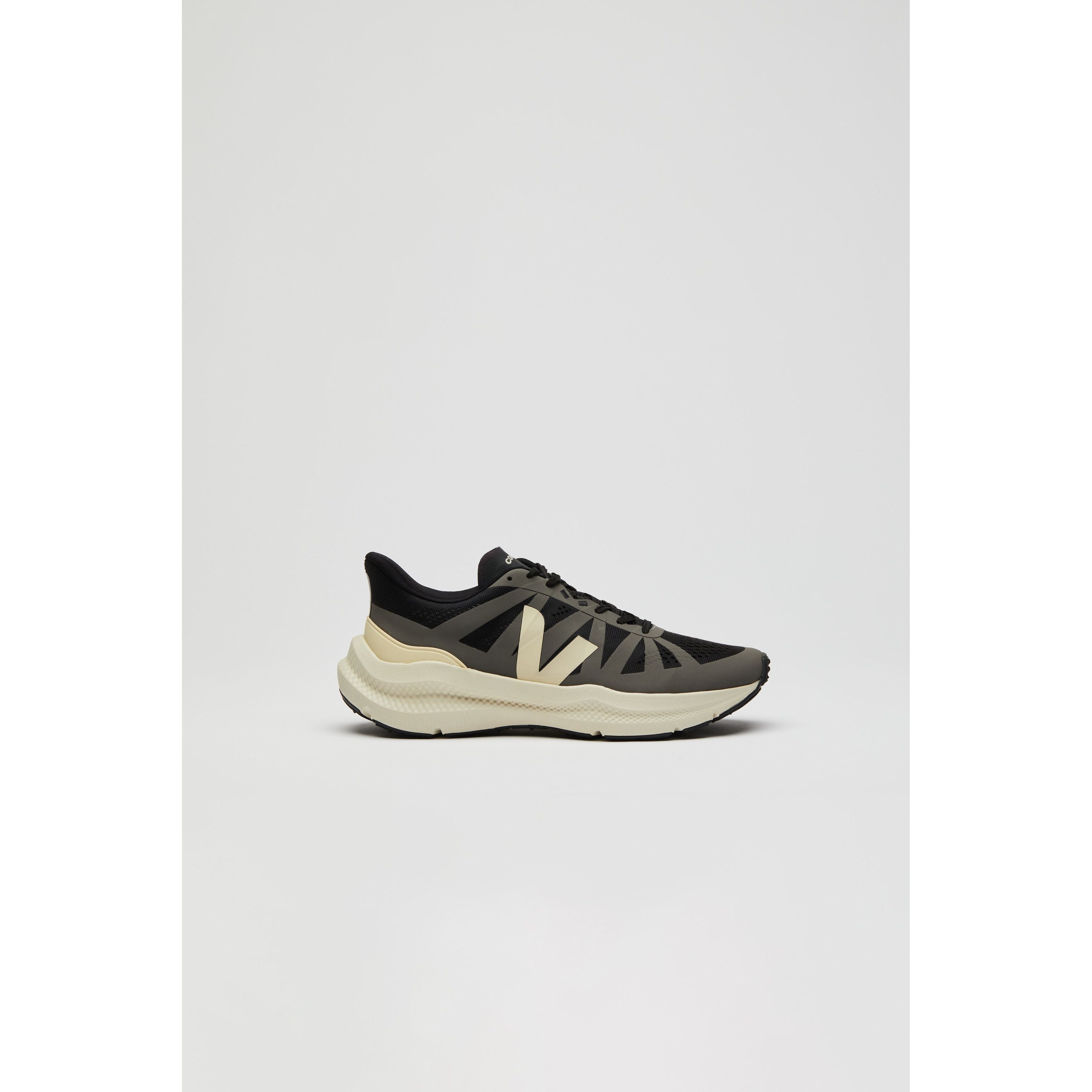 Veja Men's Condor 3 Sneakers - Engineered Mesh Running Shoes in Black Calcaire | Lightweight & Breathable for Gym, Running & Casual Wear