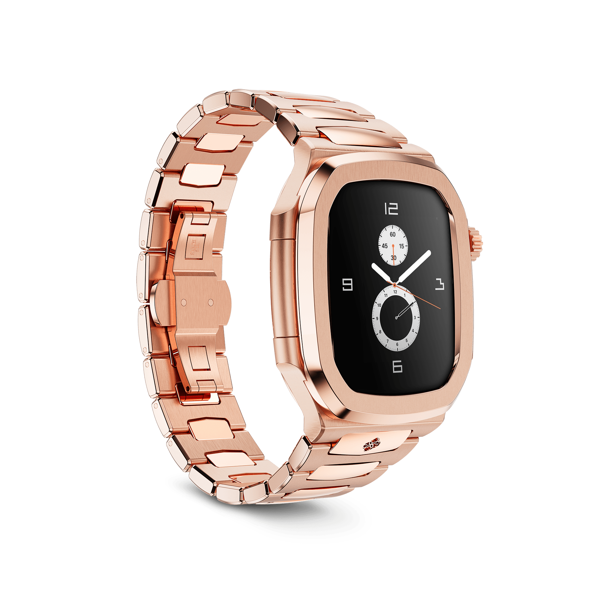 Apple Watch Case RO45 - Rose Gold Protective Cover for Apple Watch Series 1-9, 45mm - Slim Fit, Scratch Resistant, Fashionable Smartwatch Accessory for Workout, Running & Daily Wear