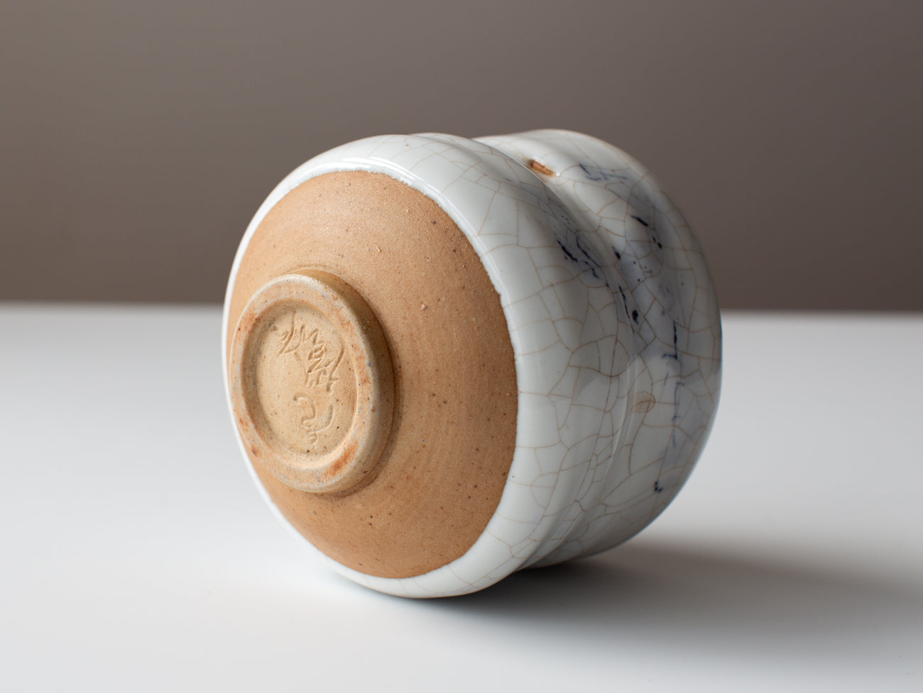 Authentic Japanese Medium Shino Chawan Tea Bowl - Handcrafted Ceramic Matcha Bowl for Traditional Tea Ceremonies & Home Decor
