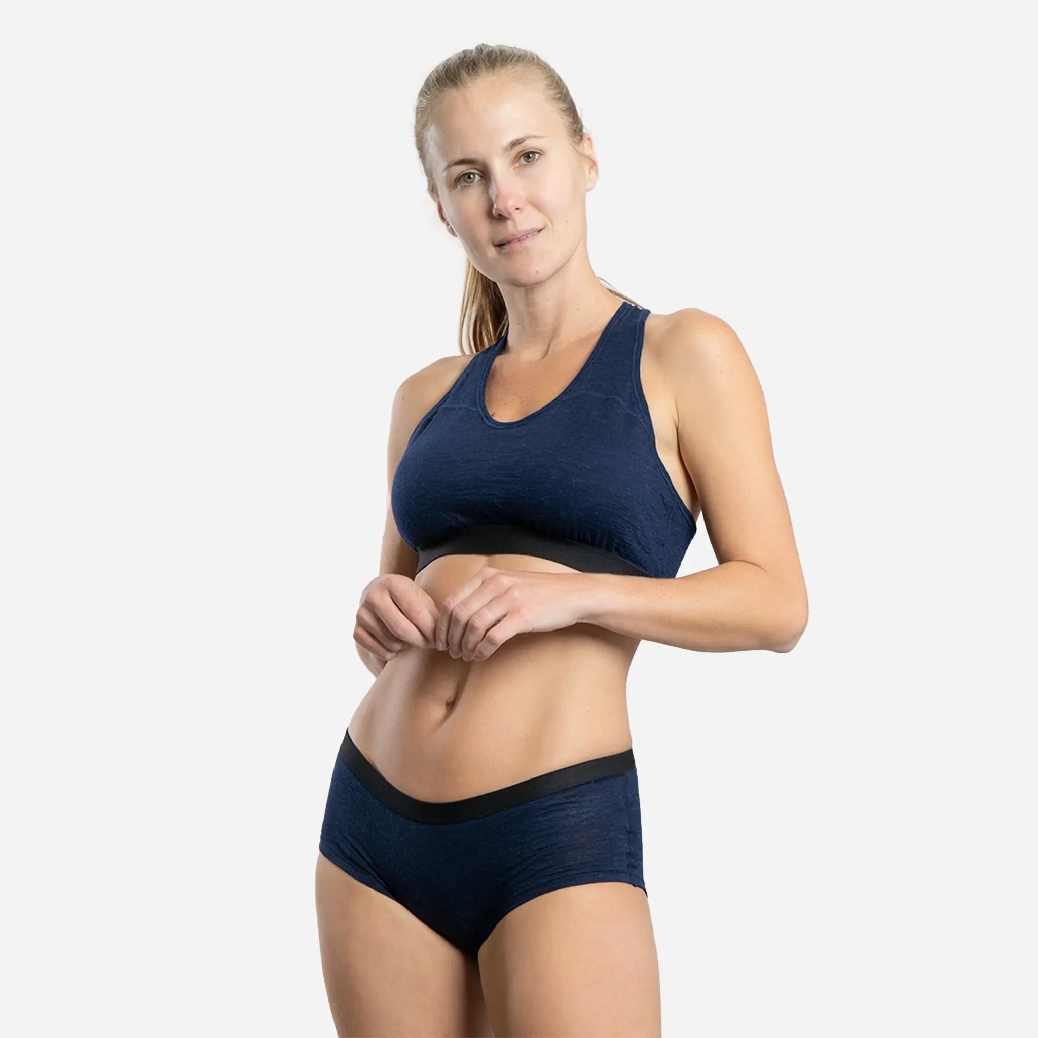 Ultralight Women's Alpaca Wool Sports Bra - 160 GSM - Perfect for Yoga, Running & Outdoor Activities