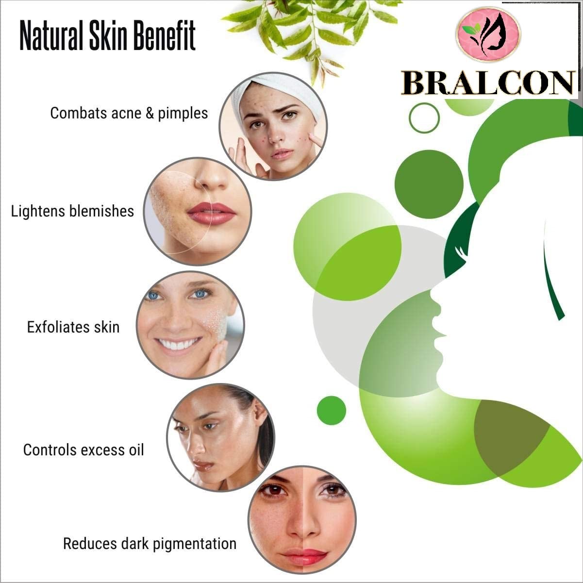 Organic Neem Leaf Powder & Lemon Peel Powder Combo - 200g (100g x 2 Pack) | Natural Skin Care for Face Masks, Glowing Skin & Oil Control | Perfect for DIY Beauty Treatments & Ayurvedic Remedies