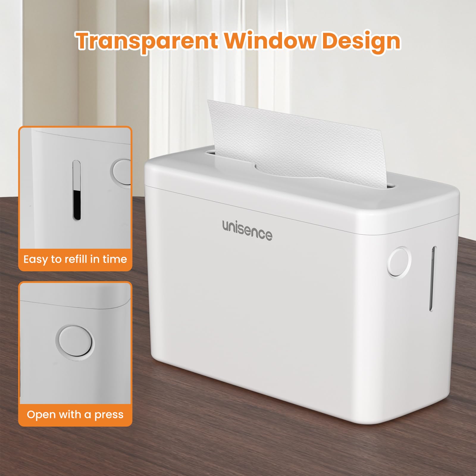 Commercial White Countertop Paper Towel Dispenser for Bathroom - Multifold Hand Towel Holder, C-Fold Tissue Dispenser for Restaurants, Offices & Public Spaces