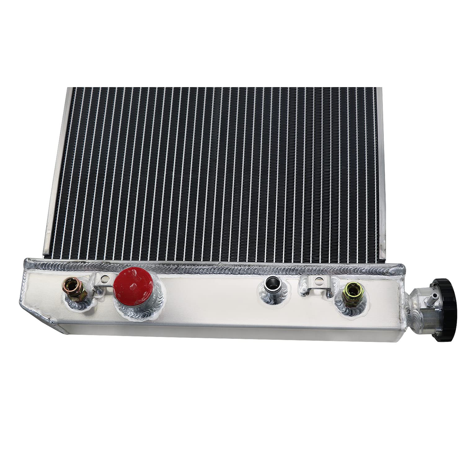 1988-1994 Chevy S10/S10 Blazer & GMC Jimmy/S15/Sonoma & 91-94 Oldsmobile Bravada 4.3L V6 All-Aluminum 3-Row Radiator Kit with Shroud, Fan & Relay - Perfect for Engine Cooling & Off-Road Adventures