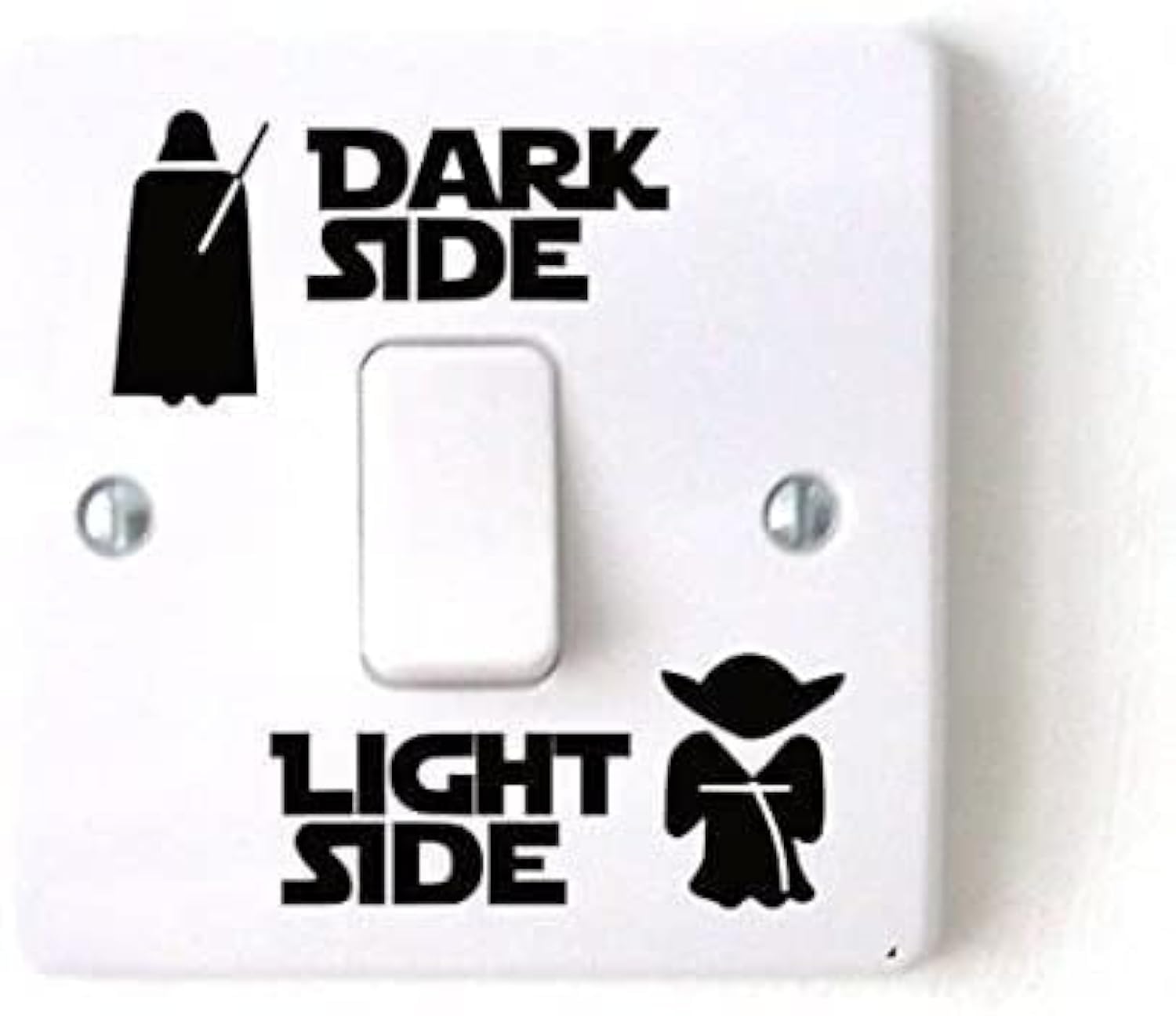Star Wars Dark Side Light Side Vinyl Switch Decal Stickers - 2 Pack (1.5