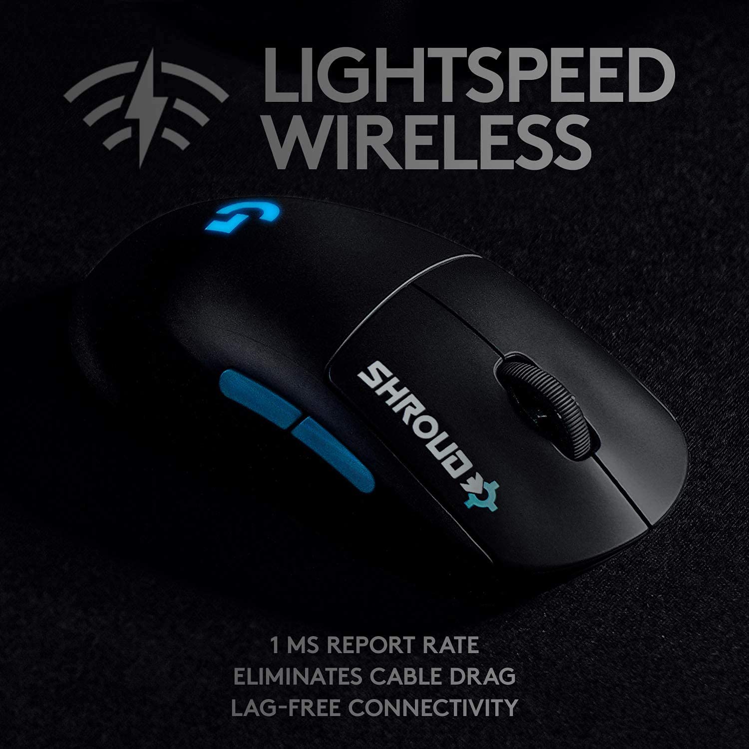 Logitech G PRO Wireless Gaming Mouse - Shroud Edition | Lightweight, High-Performance Esports Mouse for PC & Mac | Perfect for FPS, MOBA & Competitive Gaming