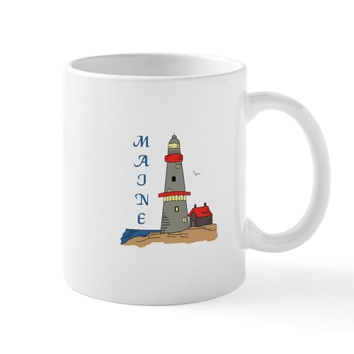 White - MAINE LIGHTHOUSE Mugs