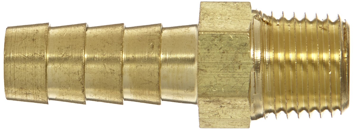 EATON Weatherhead 10506B-104 Male Pipe Fitting, CA360 Brass, 3/8