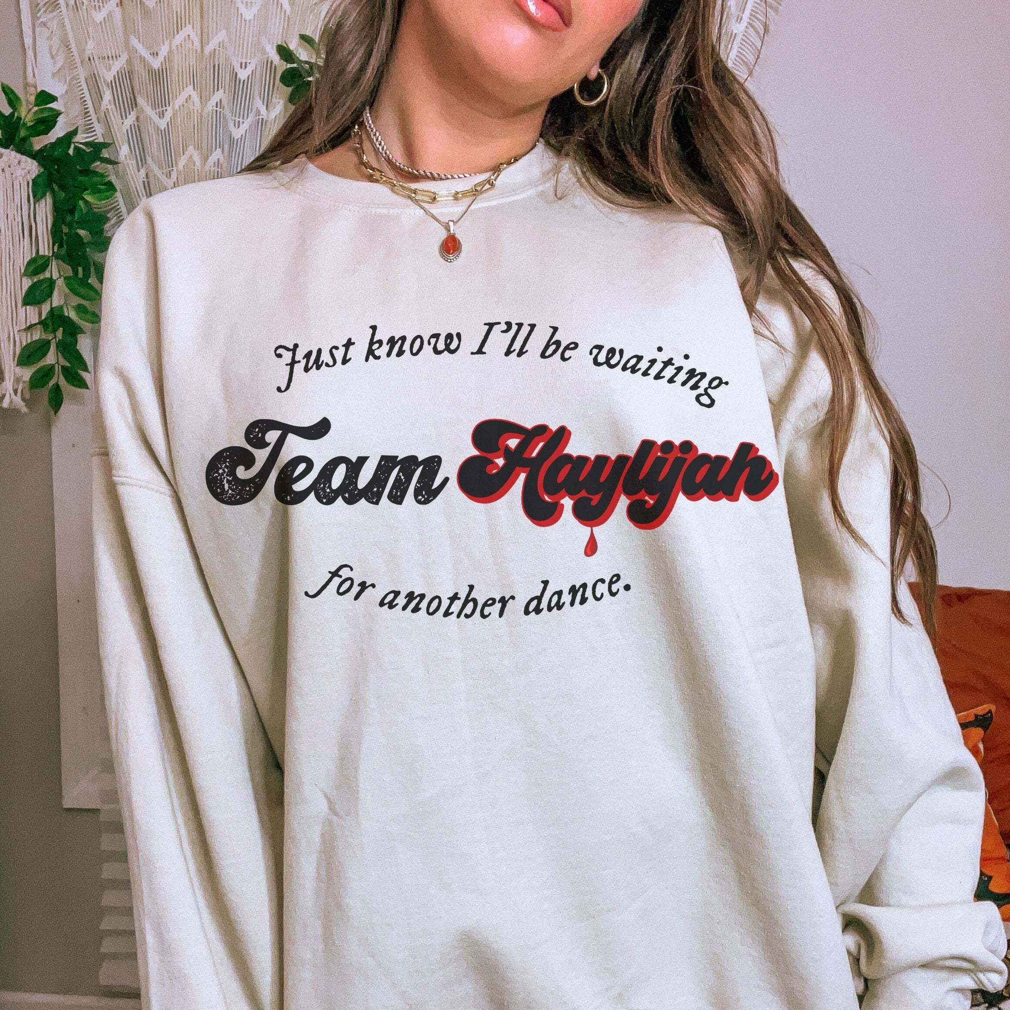 Team Haylijah Sweatshirt | The Vampire Diaries TVD Merchandise | Elijah Mikaelson Inspired Apparel | Perfect TVD Fan Gift for Cosplay & Casual Wear