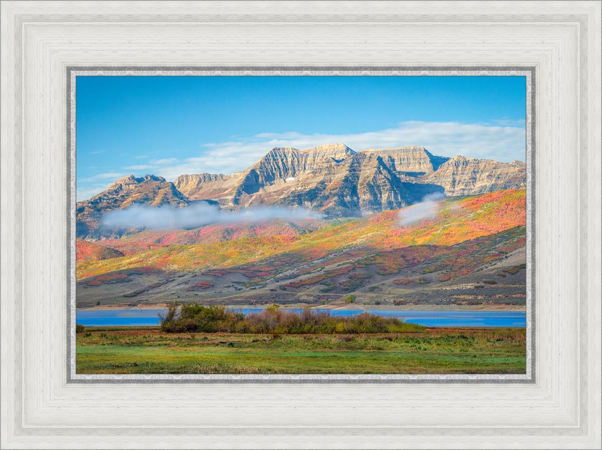 Autumn Splendor Over Timpanogos - Stunning Fall Landscape Photography Print for Home & Office Wall Decor | Perfect for Living Rooms, Bedrooms & Gifts