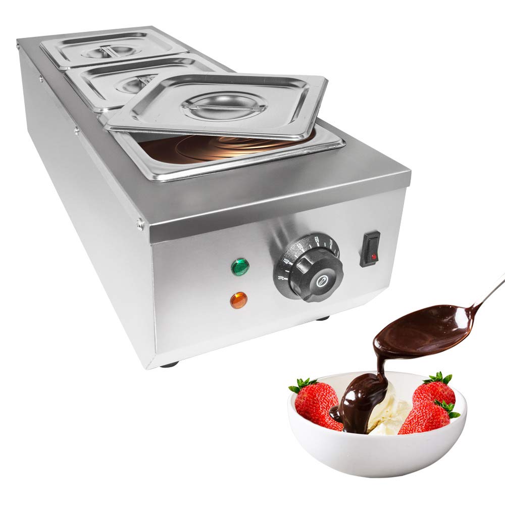 ALDKitchen Electric Chocolate Melting Pot - Professional Candy & Fondue Warmer with Temperature Control (110V) - Perfect for Baking, Candy Making, Chocolate Dipping & Dessert Preparation