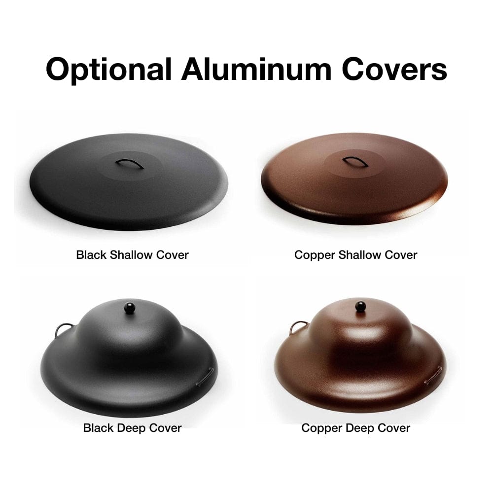Round Flat Gas Fire Pit Insert with Match Lit Ignition - Outdoor Patio & Backyard Heating Solution for Camping & Gatherings