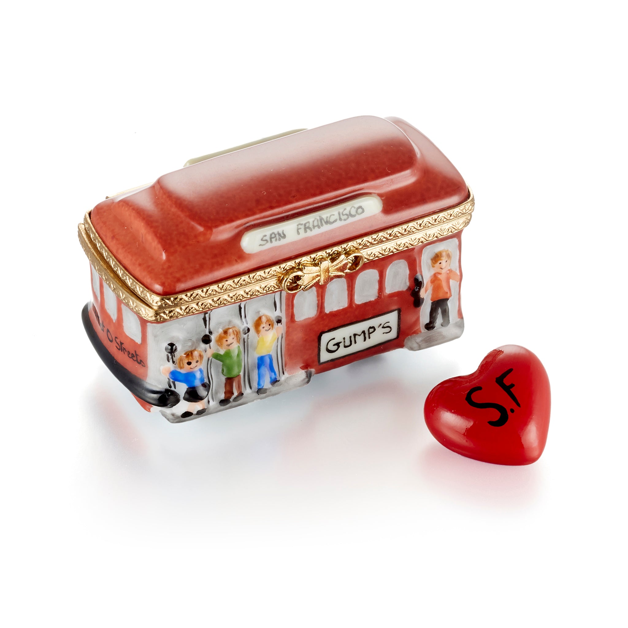 San Francisco Cable Car Limoges Box - Hand-Painted Collectible Souvenir for Home Decor & Gift Giving | Perfect for Travel Enthusiasts & Collectors