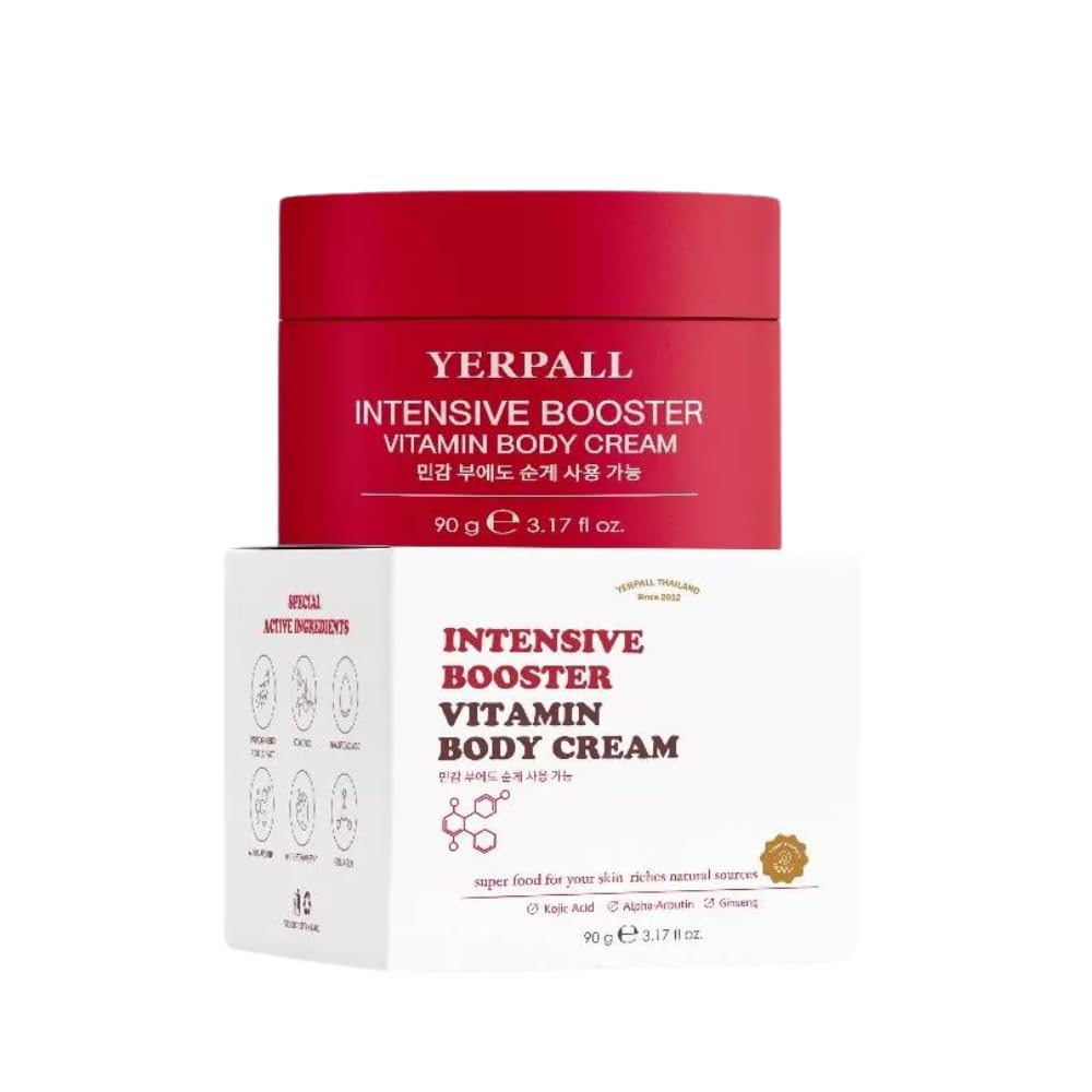 Yerpull Intensive Vitamin Body Cream 90g - Deep Hydration & Nourishment for Dry Skin | Perfect for Daily Moisturizing & Night Care Routine
