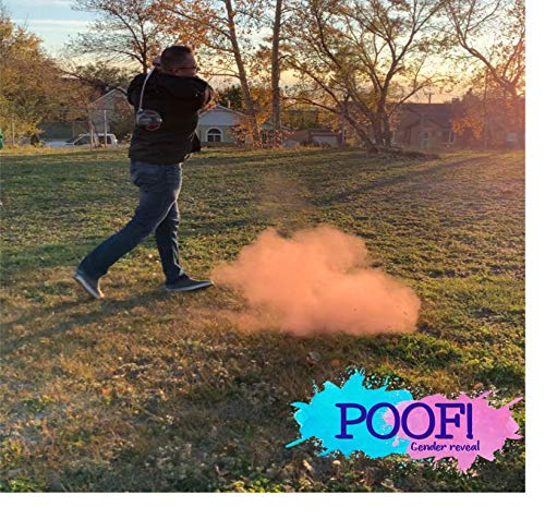Gender Reveal Golf Balls - Set of 2 Exploding Powder Golf Balls (1 Pink & 1 Blue) with Tee - Fun Backyard Gender Announcement Party Supplies for Baby Shower & Pregnancy Reveal Celebrations