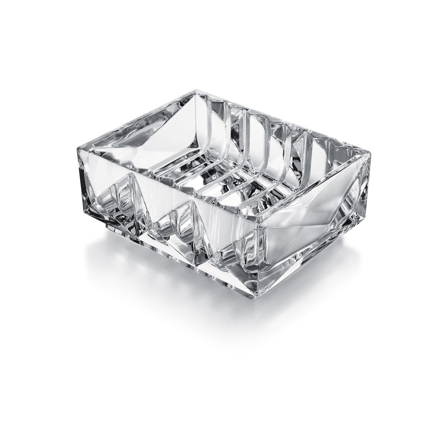 Baccarat Louxor Catch All Tray - Elegant Crystal Jewelry & Key Holder for Home Decor | Perfect for Entryway, Dresser, or Vanity Organizer