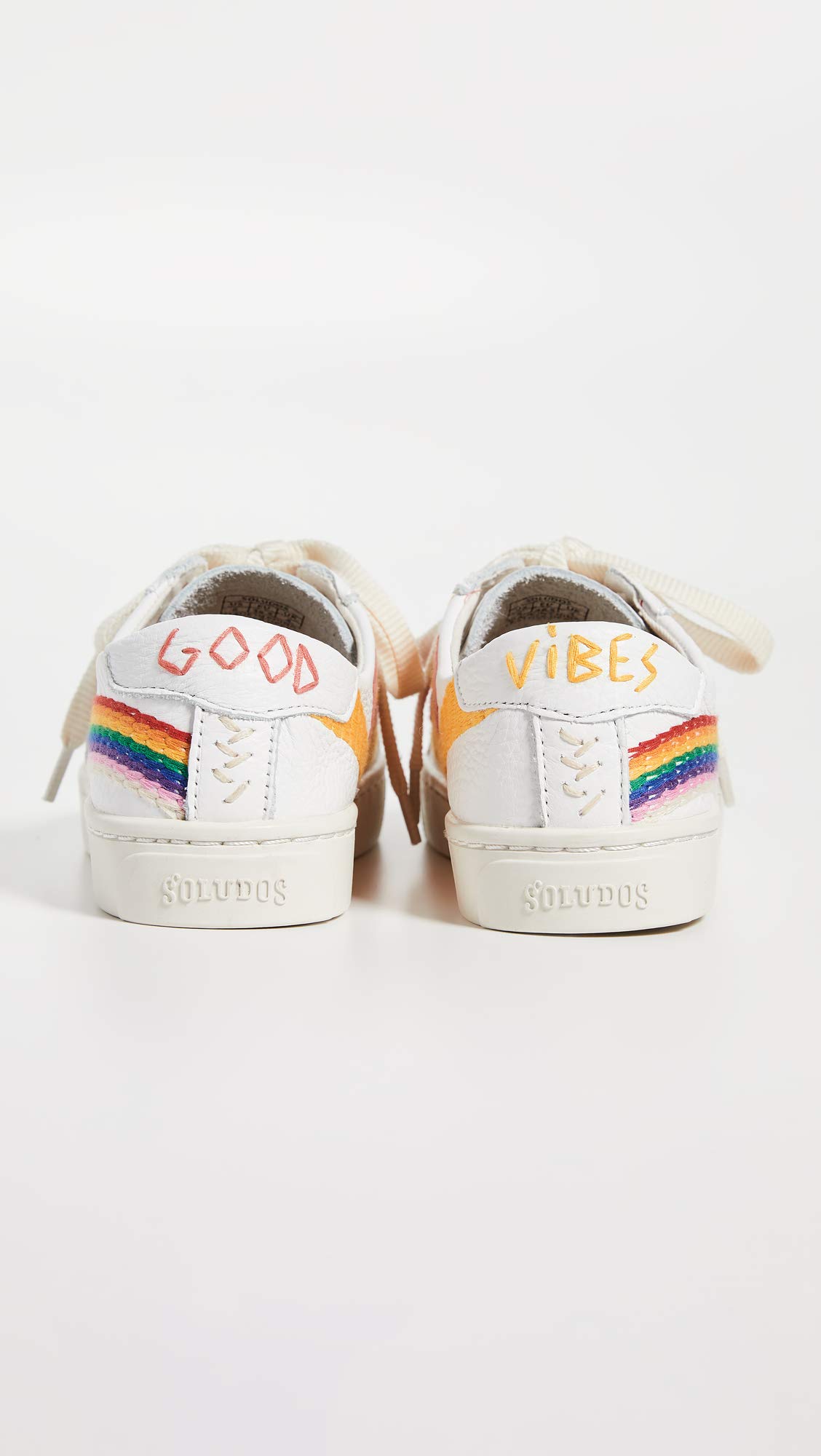 Soludos Women's Rainbow Wave Sneakers - Colorful Casual Slip-On Shoes for Women | Comfortable Lightweight Walking Shoes | Perfect for Beach, Travel & Everyday Wear