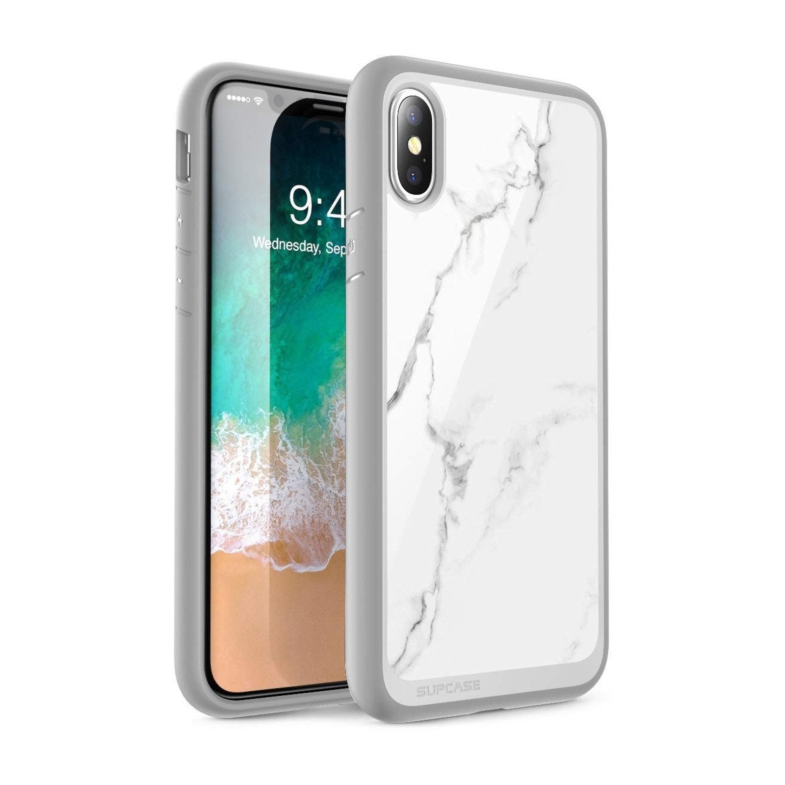 iPhone XS Max Case - Unicorn Beetle Style Slim Clear Marble Protective Cover | Shockproof & Scratch Resistant | Perfect for Everyday Use, Travel & Outdoor Activities