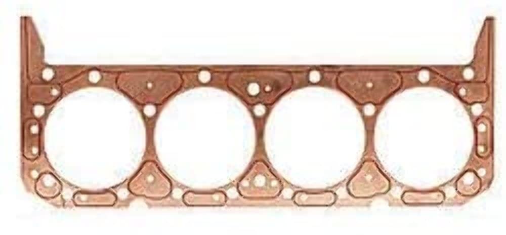 ICS Titan Cylinder Head Gasket - 4.060 in Bore, 0.050 in Compression Thickness - Copper Material for Small Block Ford Engines (Driver Side) - High Performance Engine Repair & Maintenance Part