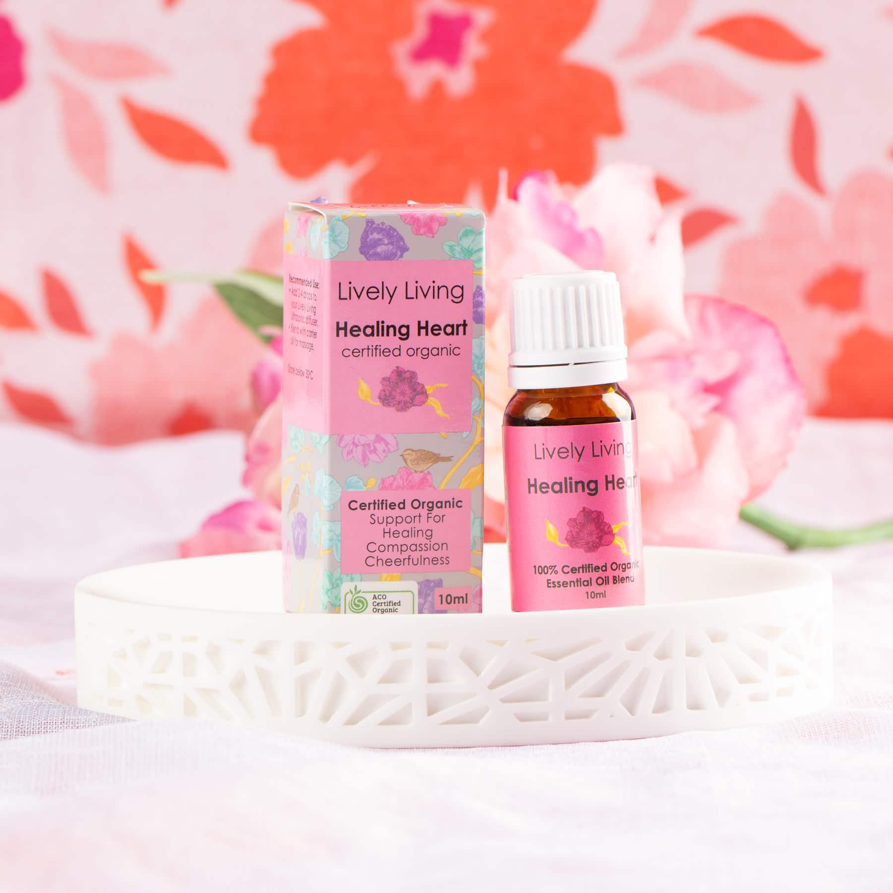 Healing Heart Organic Essential Oil 10ml - Pure Aromatherapy for Relaxation & Stress Relief - Perfect for Diffusers, Massage & Home Spa