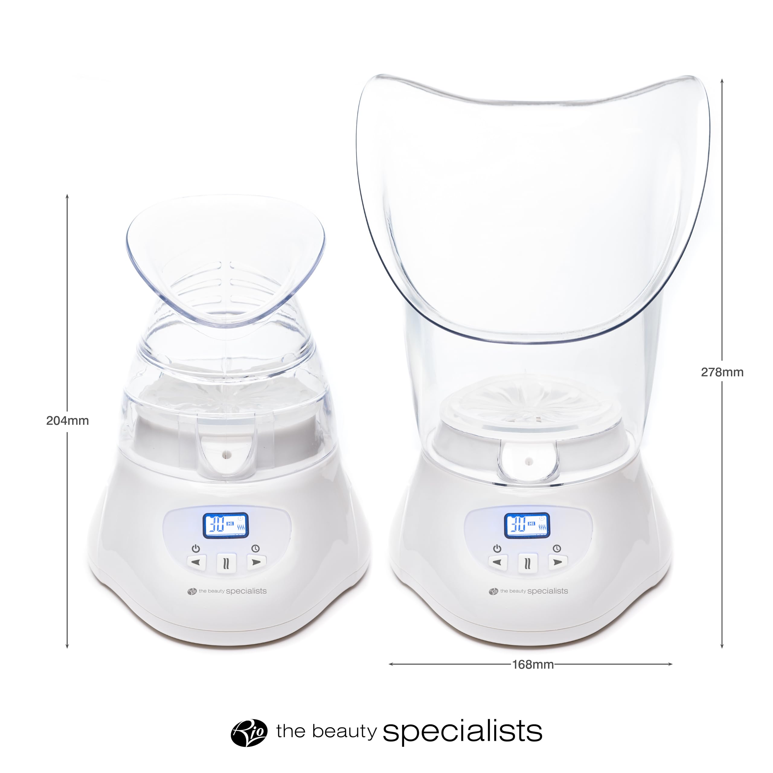 Rio Facial Steamer & Sauna for Deep Skin Cleansing - Opens Pores, Removes Blackheads with Ionic Steam & Diffuser | Digital Control for Spa-Like Facial Treatment at Home | Perfect for Acne Care & Pre-Makeup Prep