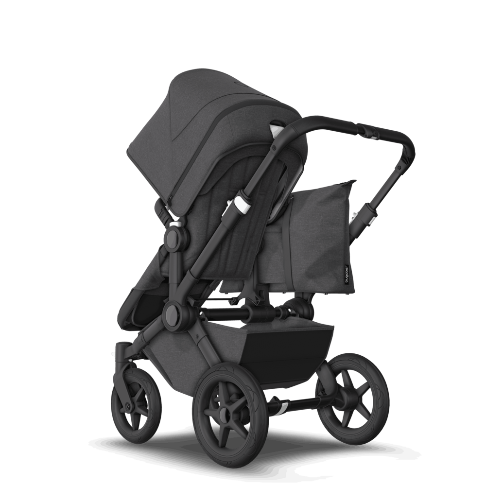 Bugaboo Donkey 5 Twin Stroller - Complete Stroller for Twins in Black/Washed Black | Perfect for Urban Travel & Family Outings