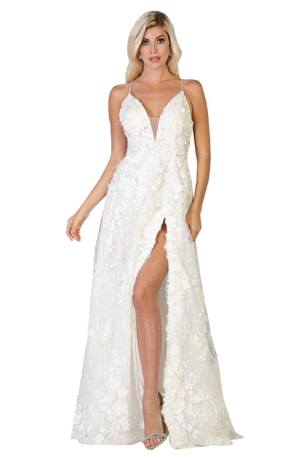 Elegant Thigh High Slit Prom Dress for Women - Sexy Long Evening Gown for Homecoming, Party & Formal Events