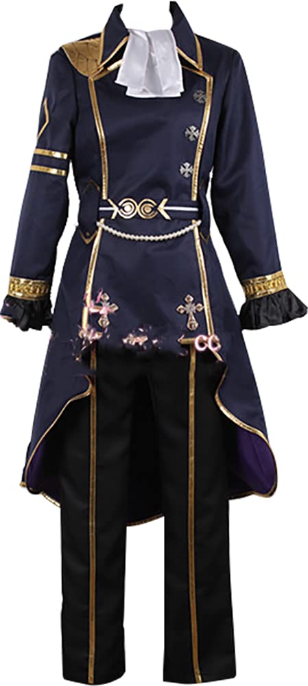 Dreamcos Ensemble Stars Tsukinaga Leo Blue Cosplay Costume - Anime Convention, Halloween Dress Up, Role Playing Party Outfit